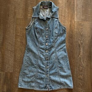 Vintage GAP 100% cotton Button-Front Denim Dress